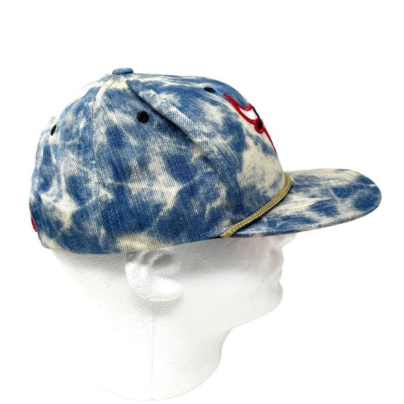Retro Mitchell And Ness Chicago Bulls Denim NBA Hardwood Adjustable Hat Cap - Picture 5 of 7